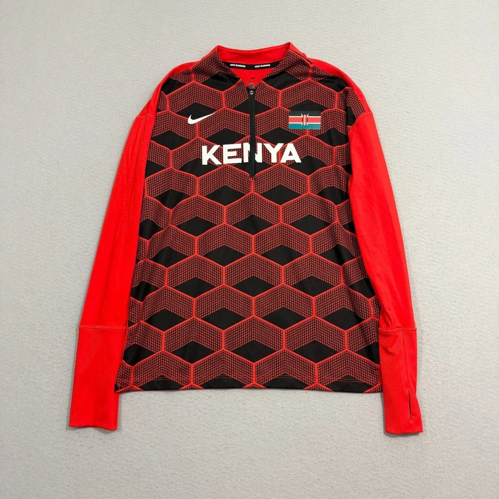Nike Women Kenya Element 1/2 Zip Running Top Women's Size Large CV0391 673